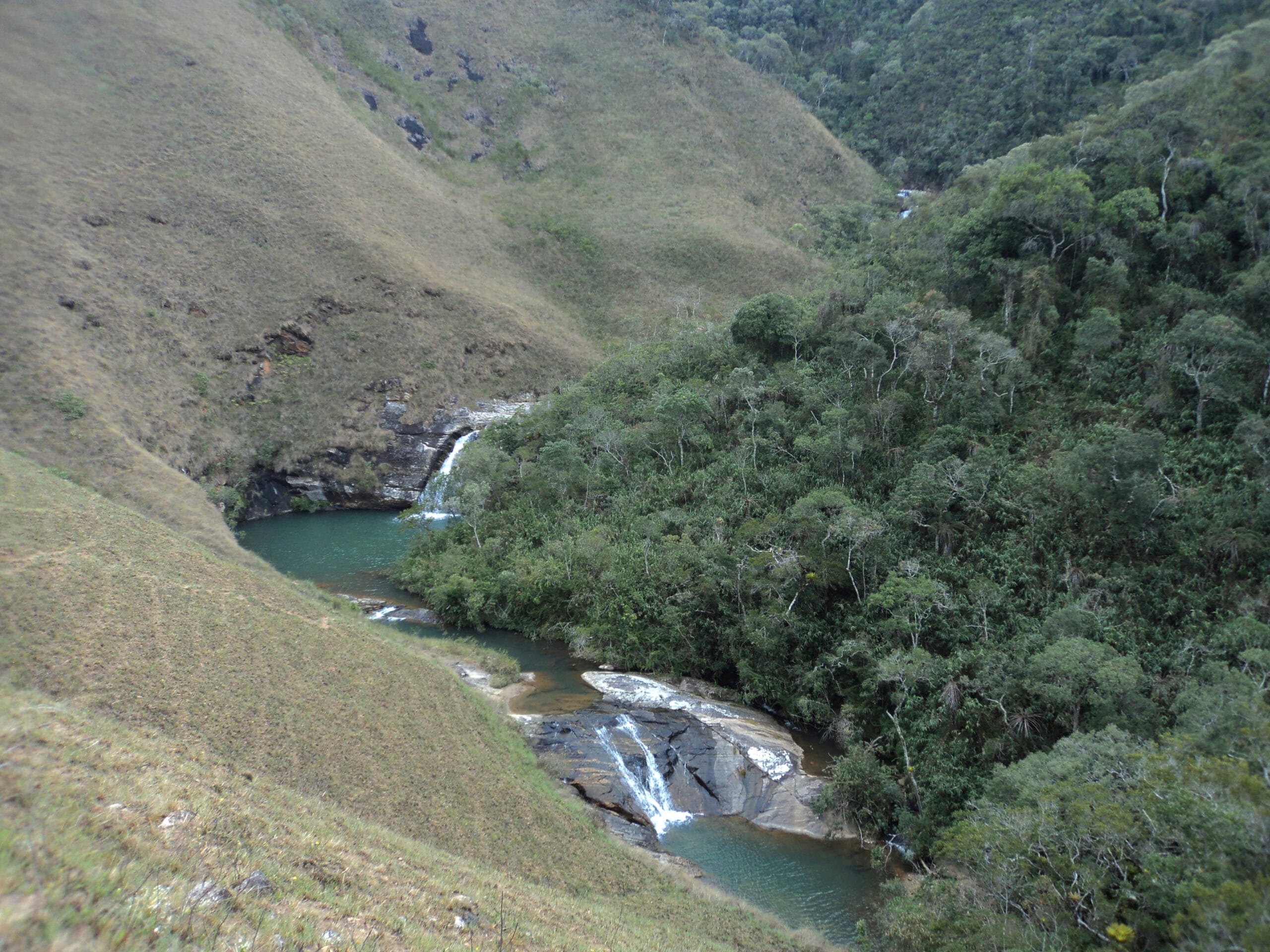 Serra da Bocaina em Areias, São Paulo, com paisagem de Mata Atlântica